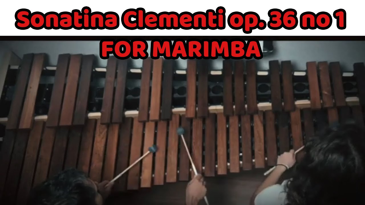 Sonatina Clementi op. 36 no1 marimba 1st mov