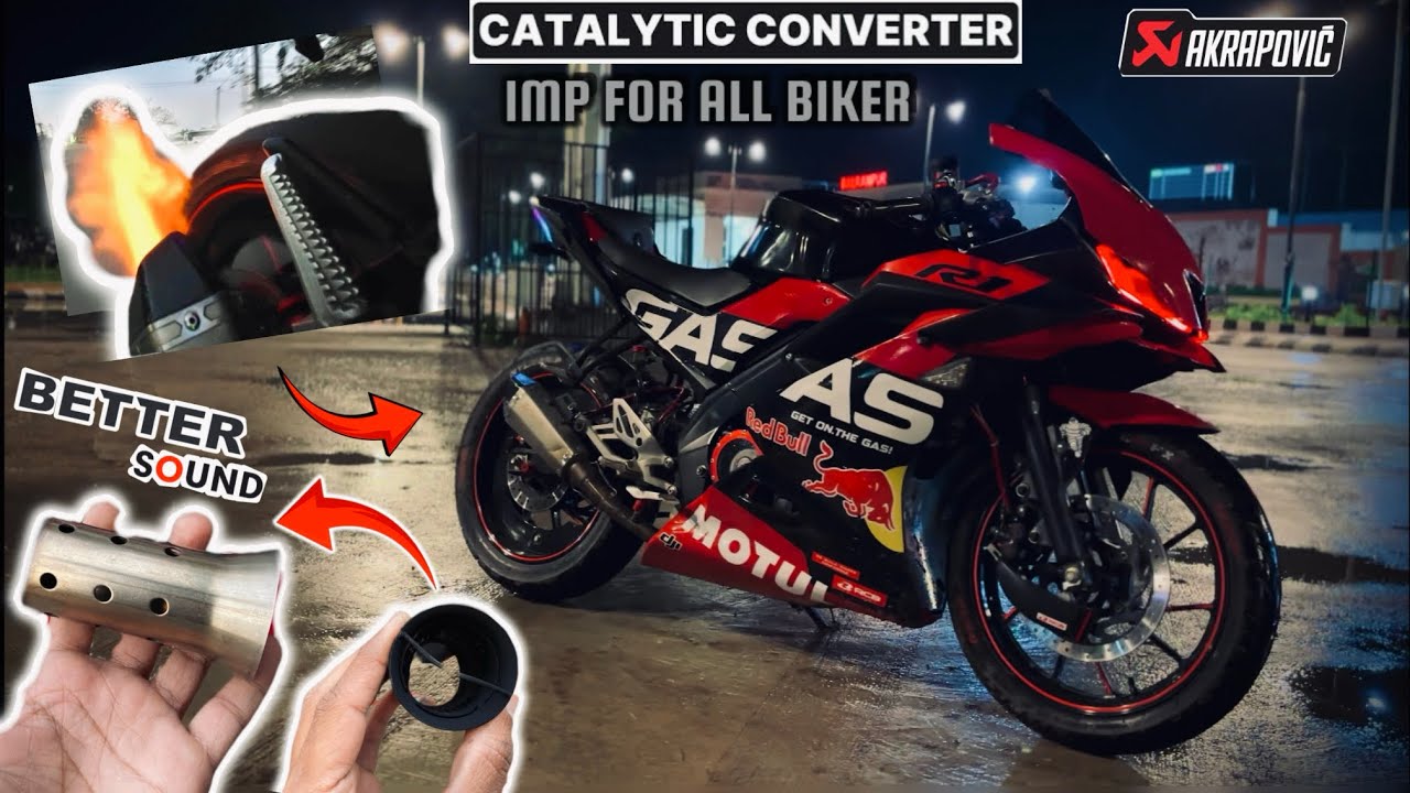 The best Sound 😱for this catalytic coverter install |akrapovic Sound full system exhaust |yamaha