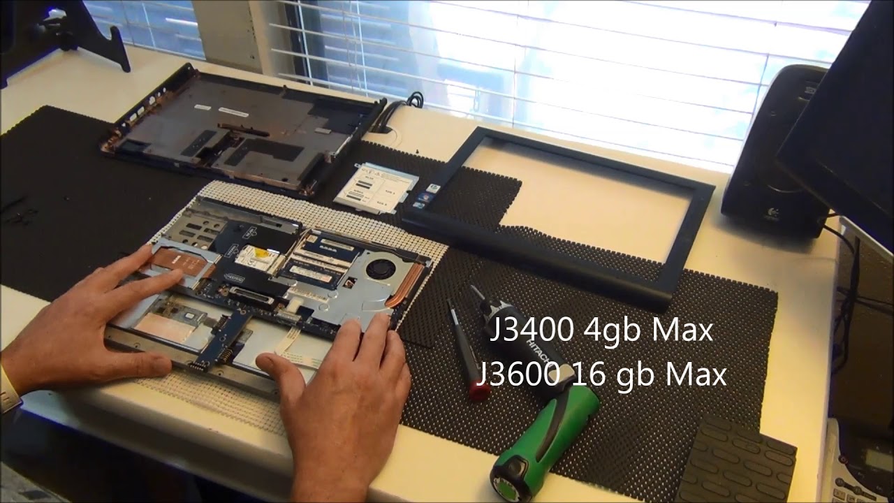 How to upgrade ram and hard drive on Motion Computing J3500/J Series