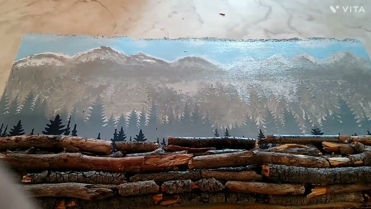 Decorative Woodland plaque diy 