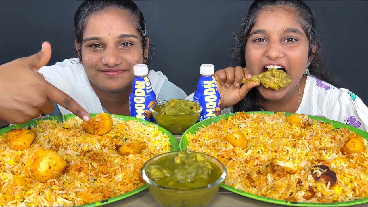 Extreme Challenge: Eating Spicy Green Chicken & Aloo Biryani Under Wild Punishment! 🌶️🔥