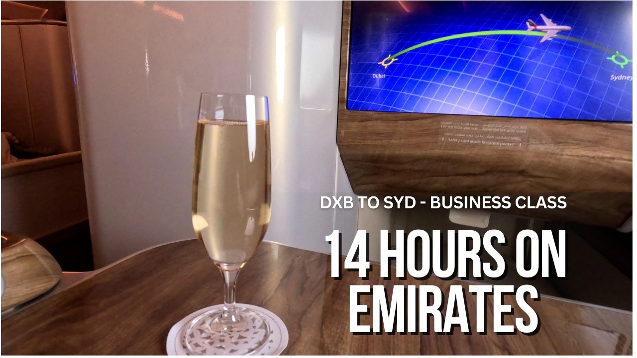 Everything you get on a 14-Hour Emirates Business Class Flight