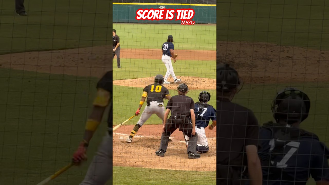 Score Is Tied!  Pirates prospect Yordany De Los Santos comes through #MA2tv #GameWinner #Pirates