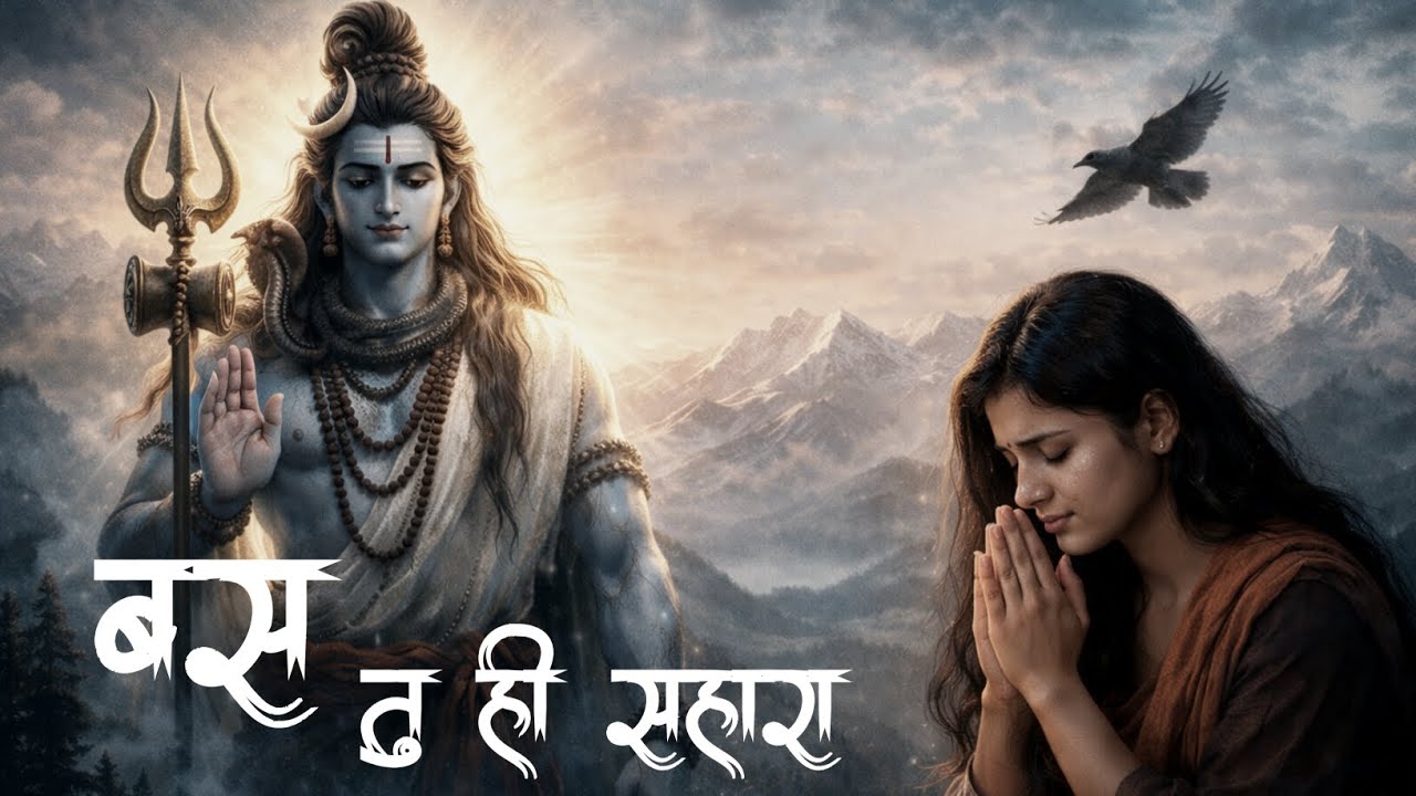 ☀️Soulful mahadev bhajan बस तु ही सहारा Mahadev song, Shiv bhajan 2026,mahadev emotional song 
