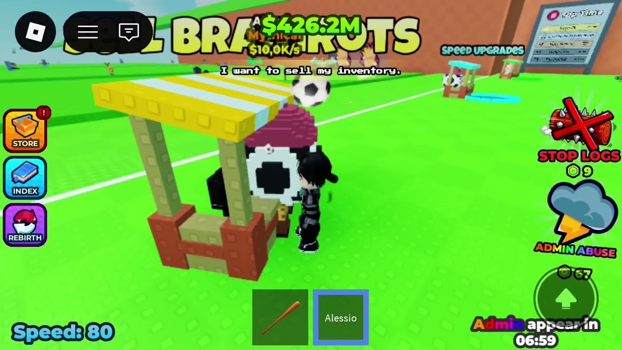 روبلكس لعبت Escape Logs for Brainrots!