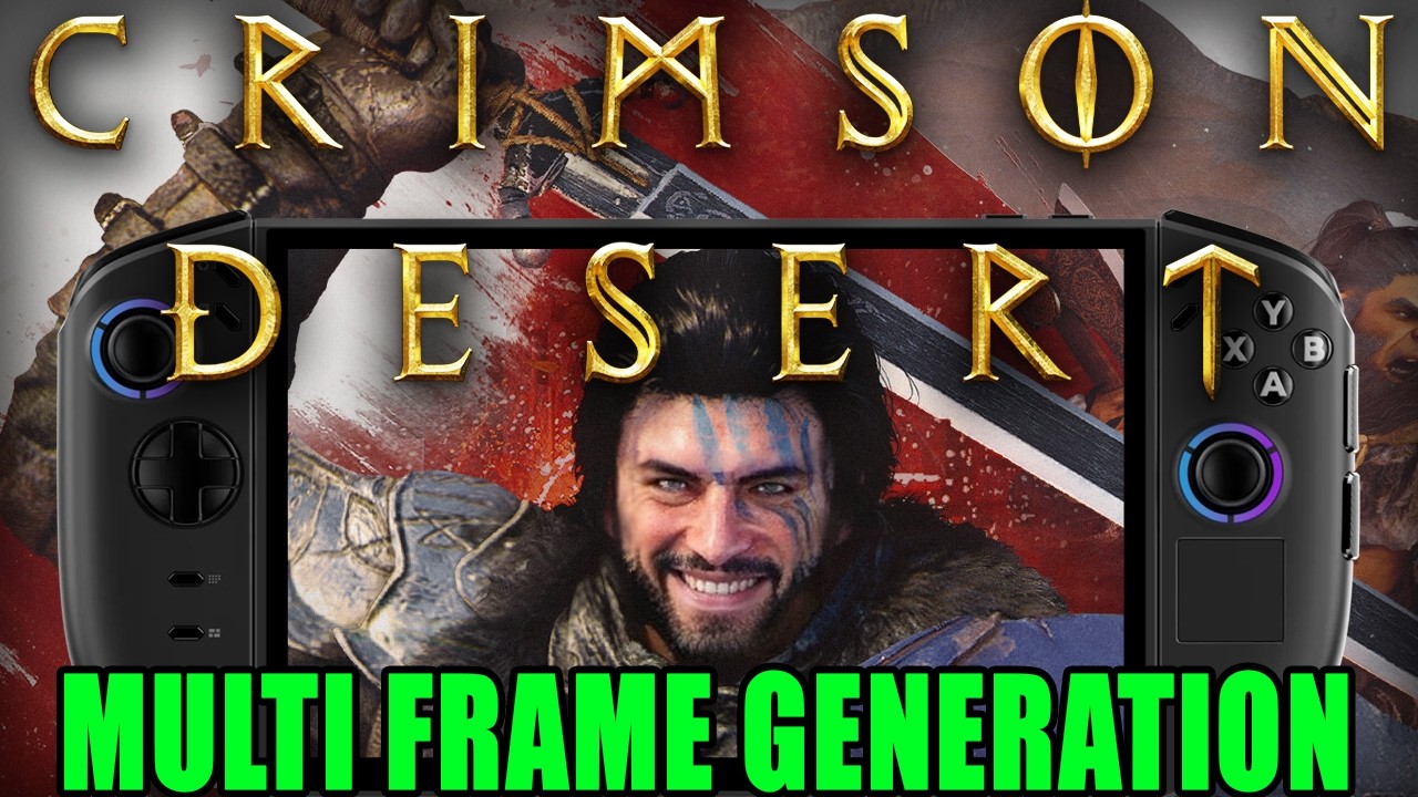 CRIMSON DESERT Multi-Frame Generation Legion GO 2 Performance: Ryzen AI Z2 Extreme