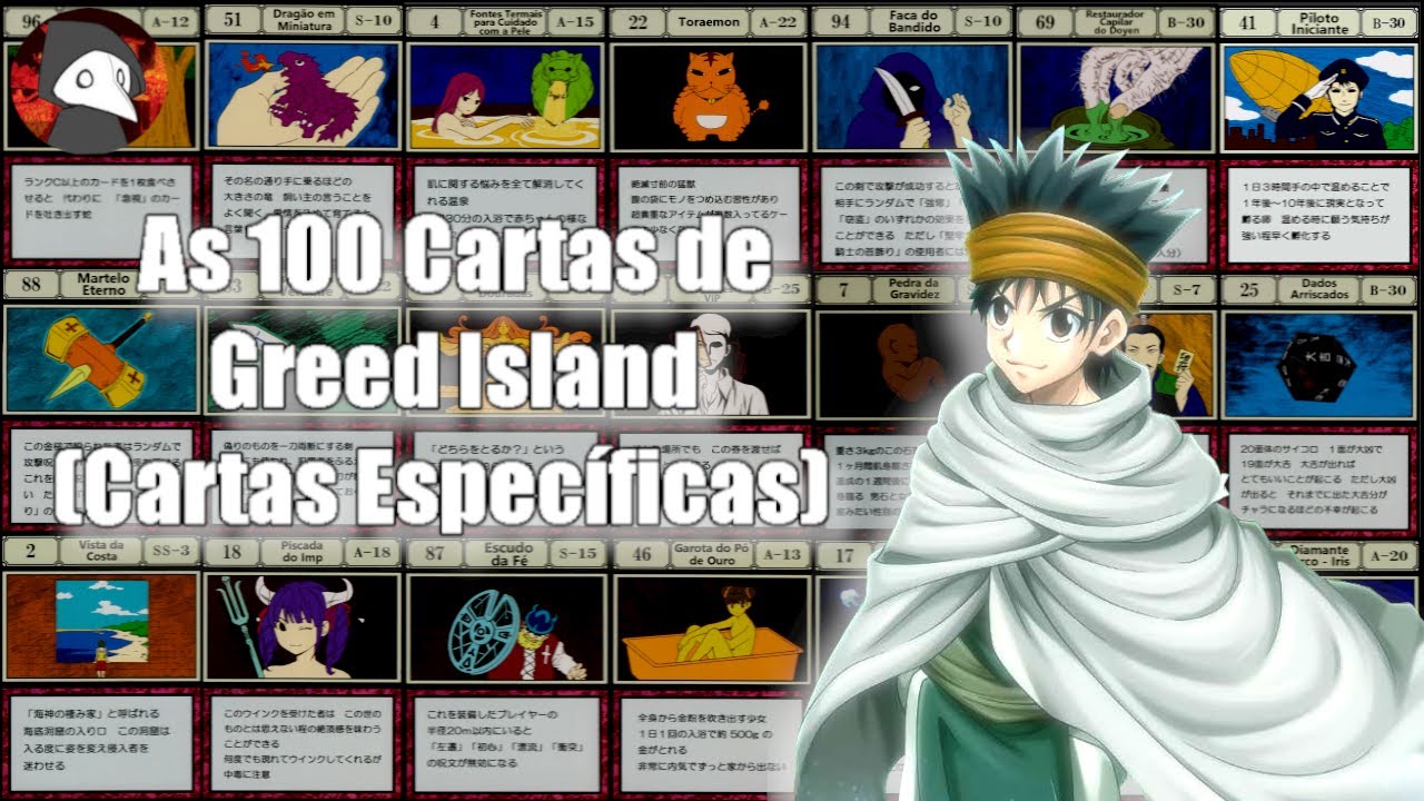 Todas as Cartas Específicas de Greed Island, 100 Cartas;