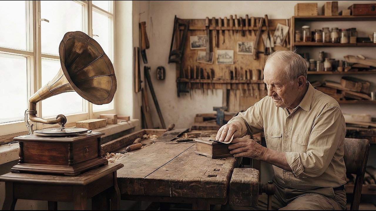 study, work, or sit with me as I sand a box and listen to vintage instrumentals...