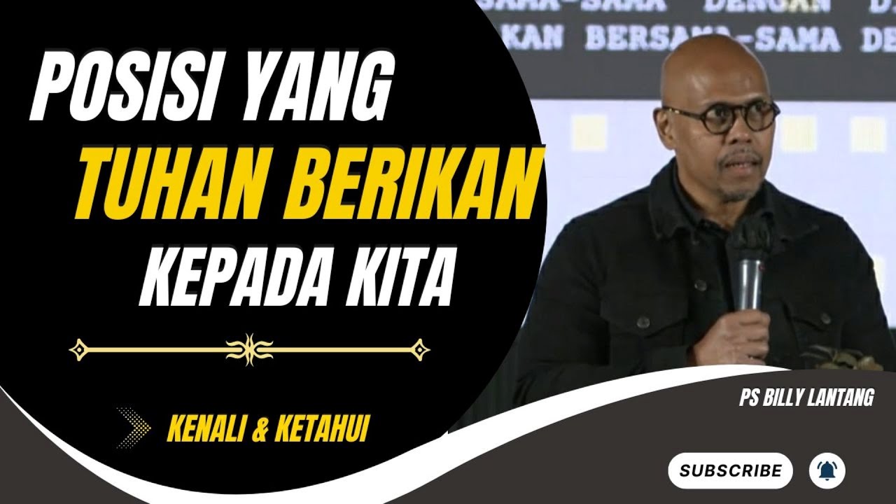 POSISI YANG TUHAN BERIKAN KEPADA KITA || PS.BILLY LANTANG #viral #khotbah #firmantuhan #saatteduh