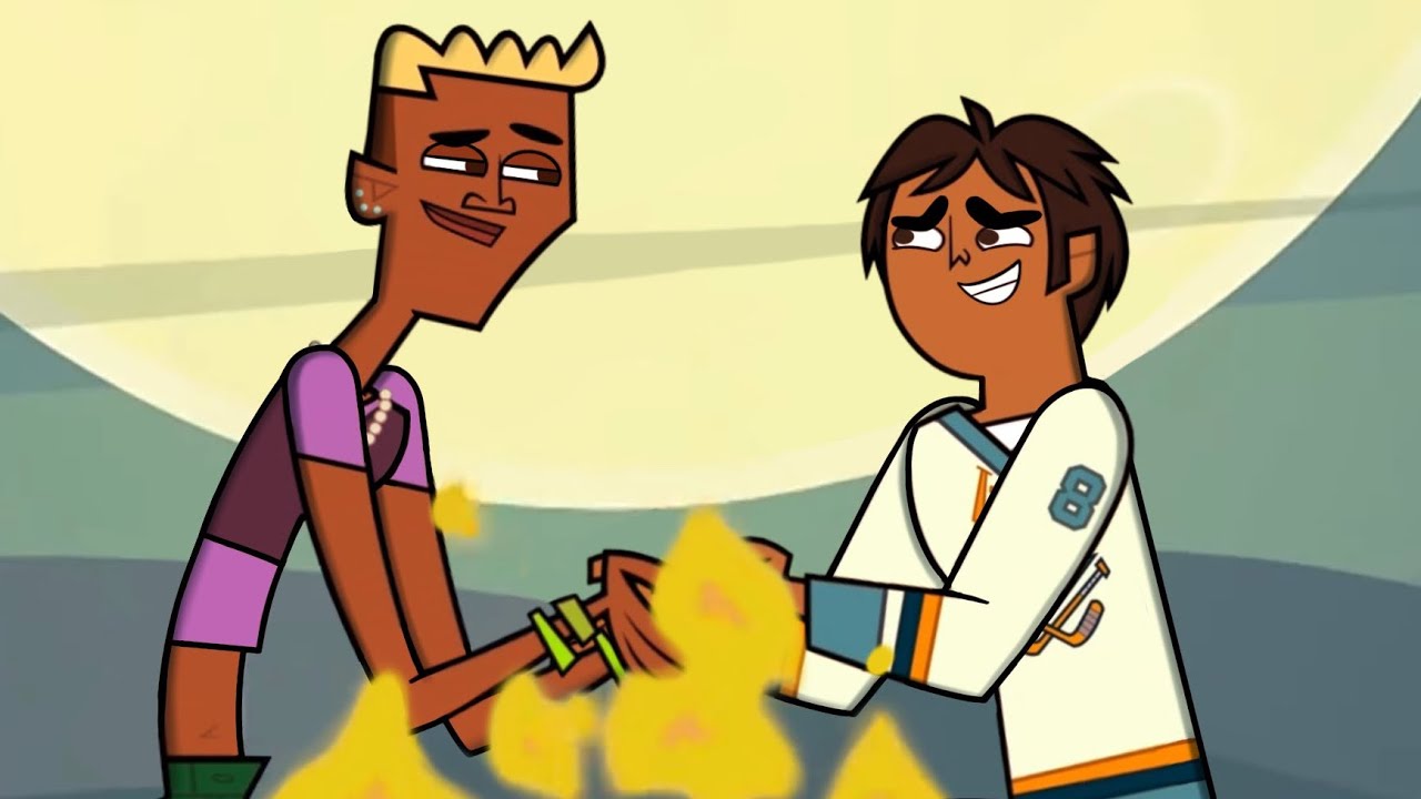season 1 and 2 rajbow / raj and bowie adjacent scene pack  (total drama island reboot)