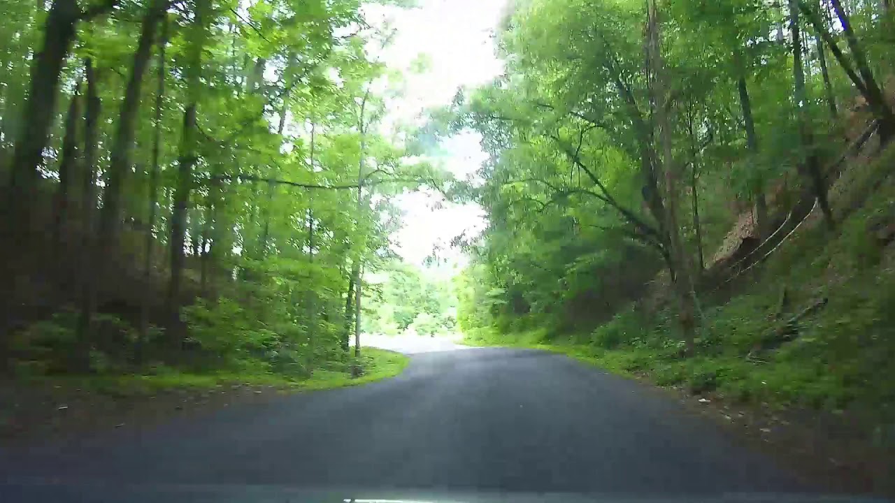 Driving on Virginia State Route 633 in Alleghany County
