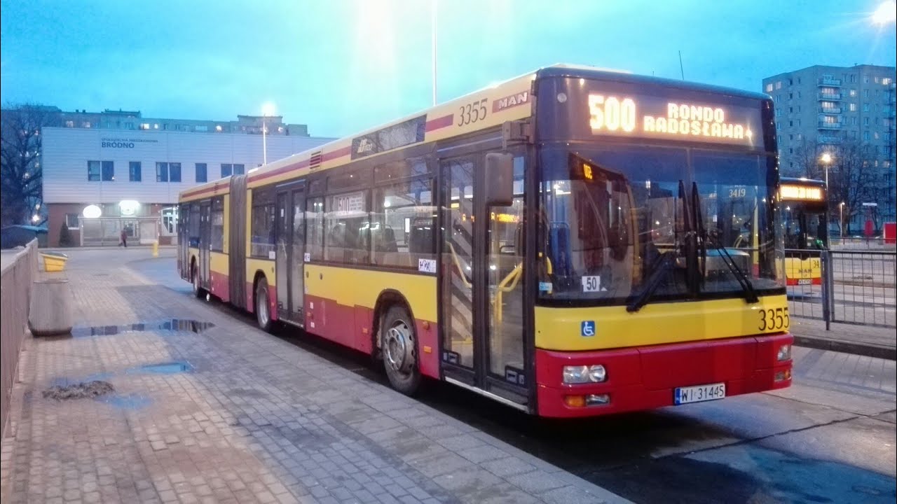 MAN NG313 🚍3355 [🚌 ➡ 500 - MZA Warszawa - Przejazd]