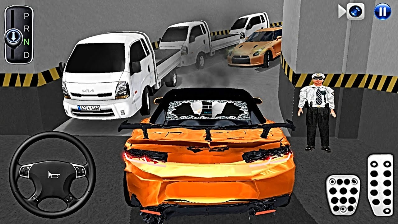 New Crashed car Stuck in Parking Garage - 3D Driving Class 2026 - 3D Driving Class - Car Game