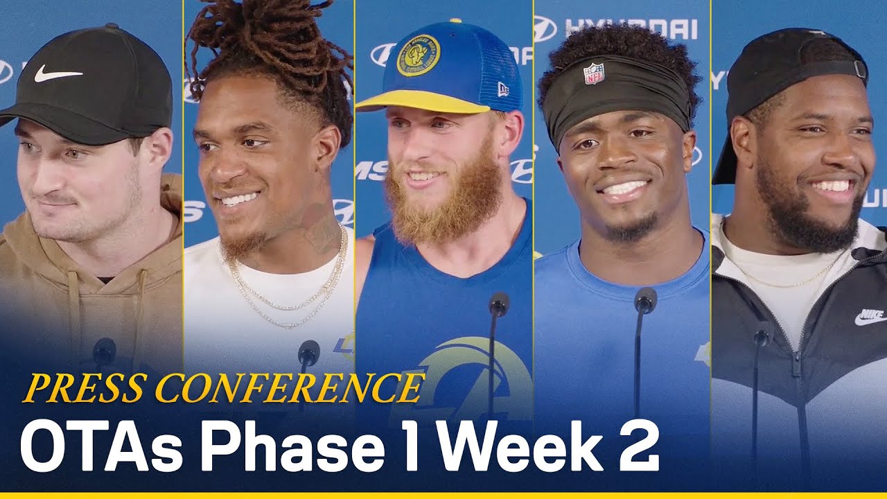 Cooper Kupp, Kobie Turner, Demarcus Robinson & More | Rams OTAs Press Conference