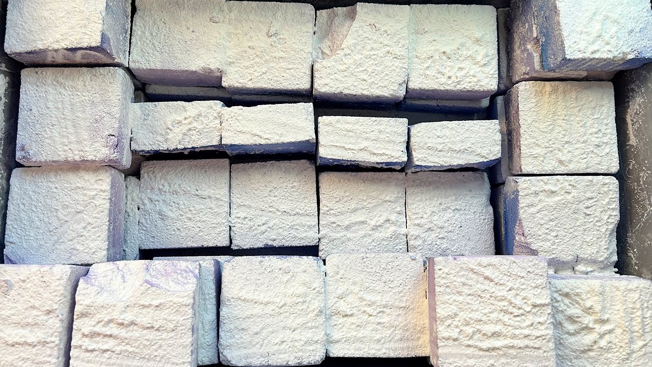 Mass crush | 45 Blocks | asmrgymchalk | satisfying | relaxing | please subscribe