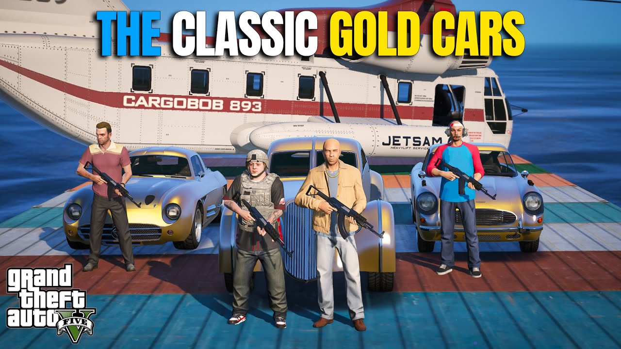 Stealing The Classic Gold Cars | Gta 5 Real Life Mods | Urdu