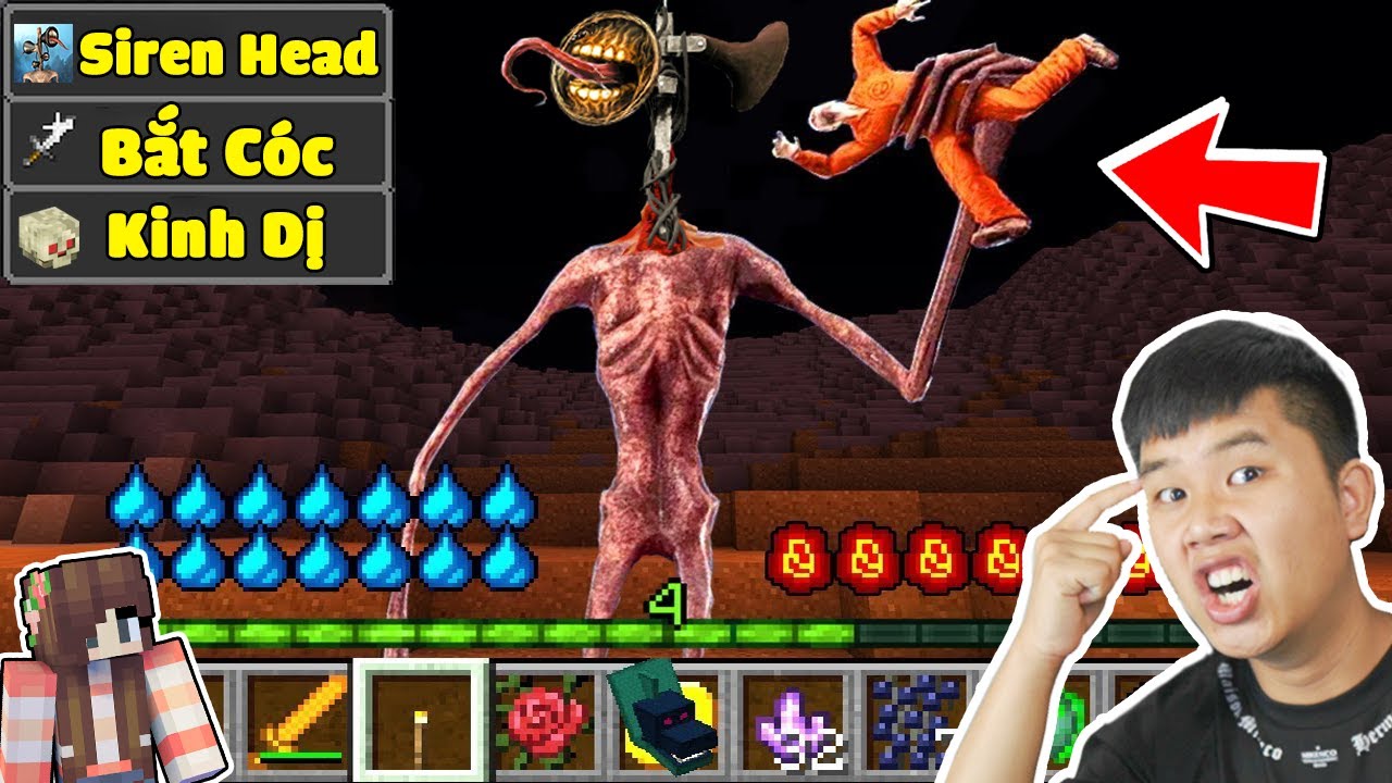 Minecraft, Nhưng bqThanh Là QUỶ ĐẦU LOA SIREN HEAD Troll Ốc...