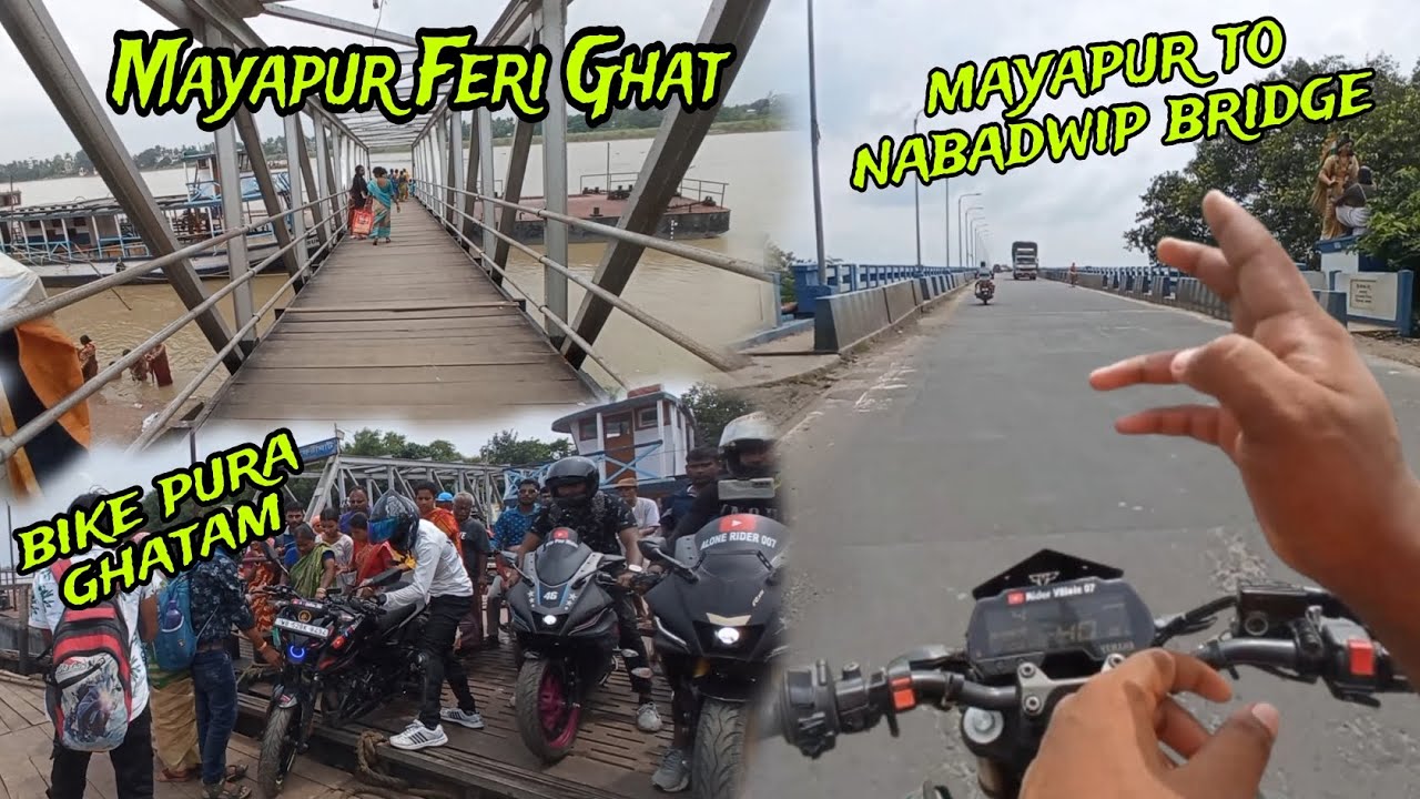 Mayapur se nabadwip hote hue ghar ke lie nikala group lekar || @riderVillain07 #mayapur #nabadwip