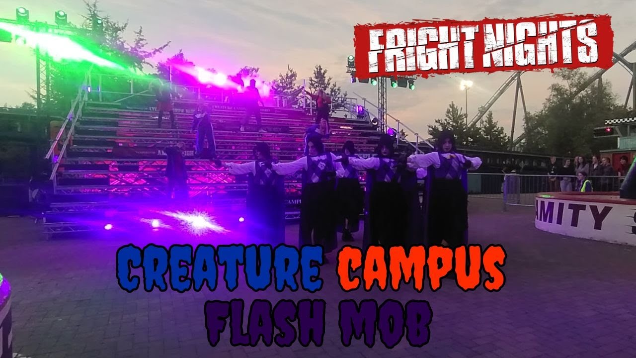 Creature Campus Flash Mob Fright Nights 2023 at Thorpe Park Resort