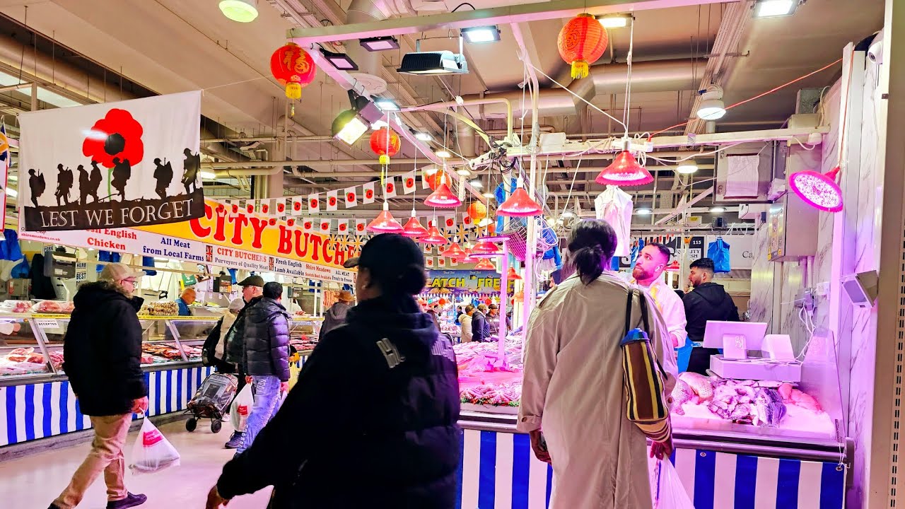 England,UK🇬🇧Filming Birmingham Indoor Market,Birmingham B5 4RQ