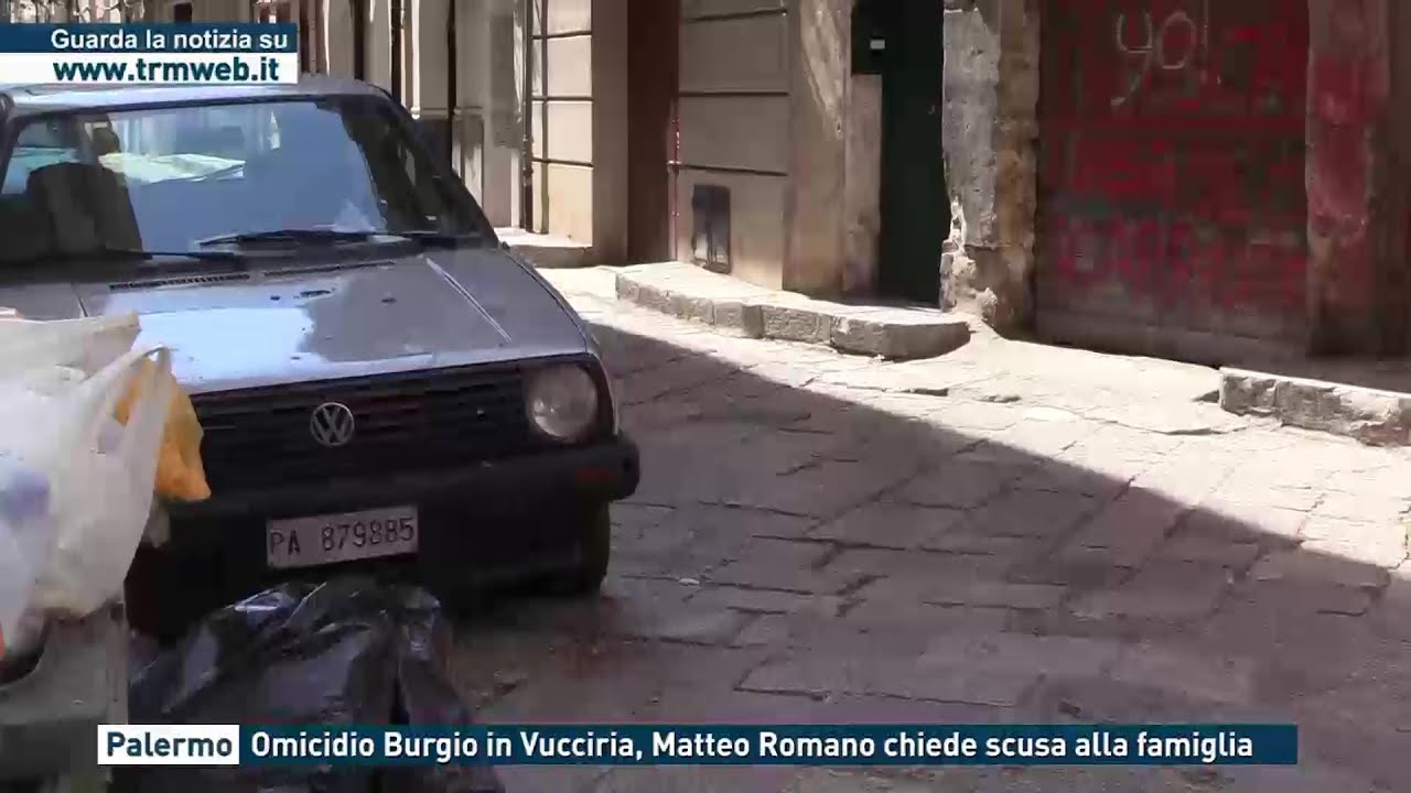 Palermo. Omicidio Burgio in Vucciria, Matteo Romano chiede scusa alla famiglia