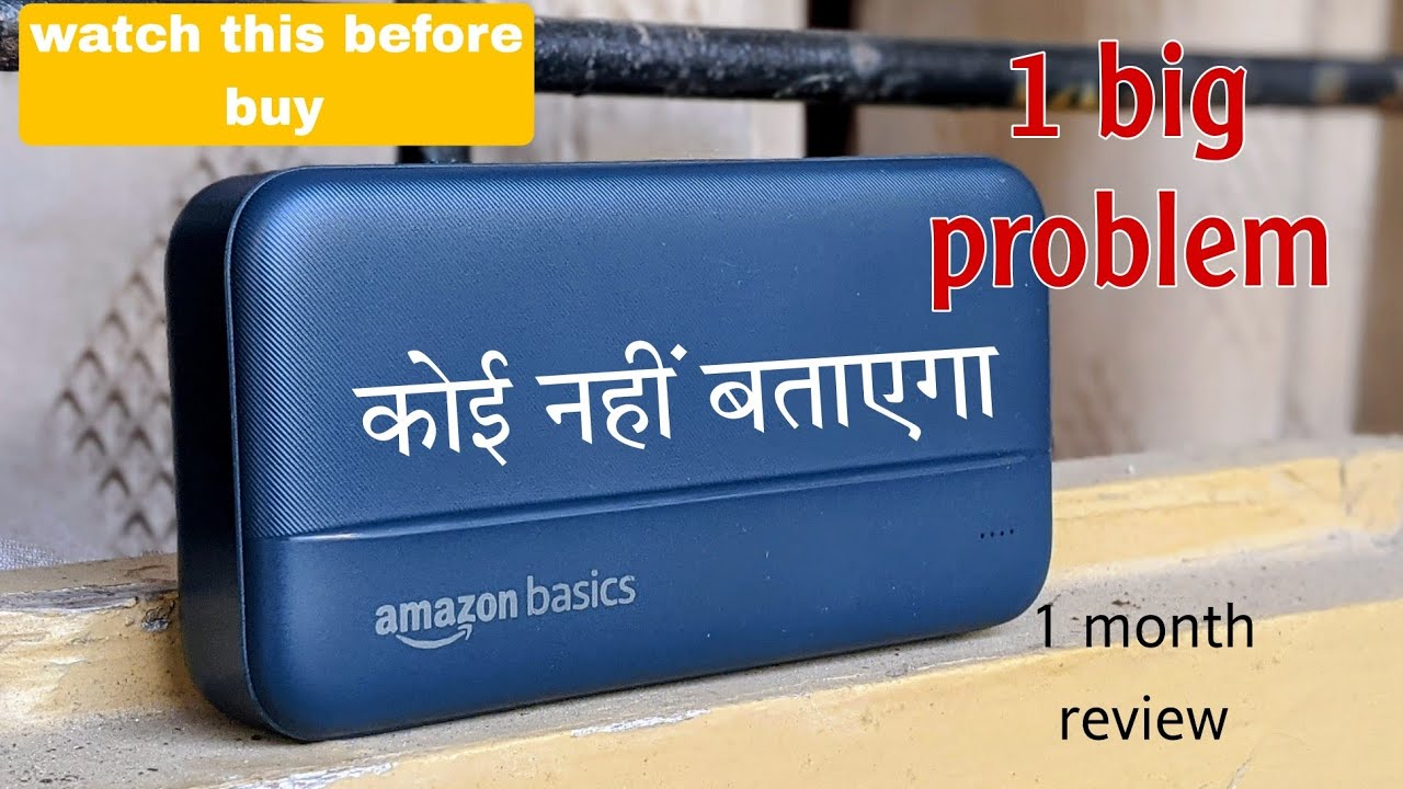 Amazon basics 20000 mah power review।। best power bank under 1000 rupees ।। one moth review