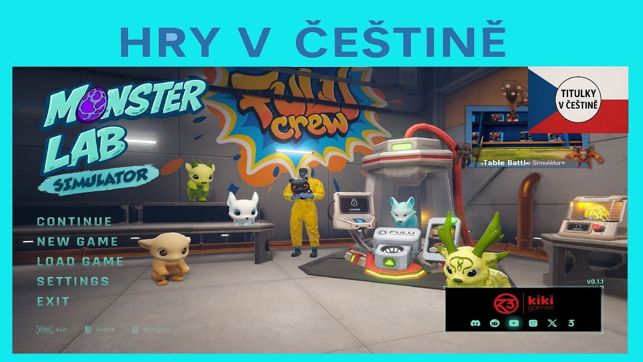 Monster Lab Simulator CZ - Nová hra s příšerkami již brzy! | Ukázka hry s češtinou |  CZ titulky