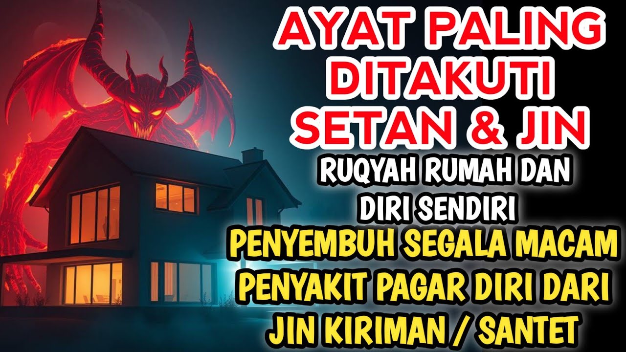 RUQYAH RUMAH PENGUSIR JIN, SETAN & SIHIR DI RUMAH & TUBUH, PENENANG HATI & PIKIRAN | ALAA AQE