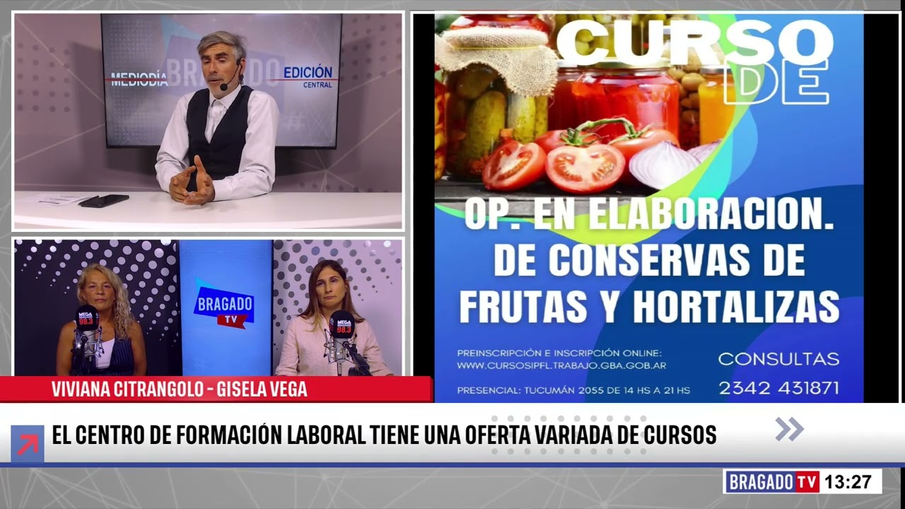 VIVIANA CITRANGOLO   GISELA VEGA - EL CENTRO DE FORMACIÓN LABORAL TIENE UNA OFERTA VARIADA DE CURSOS