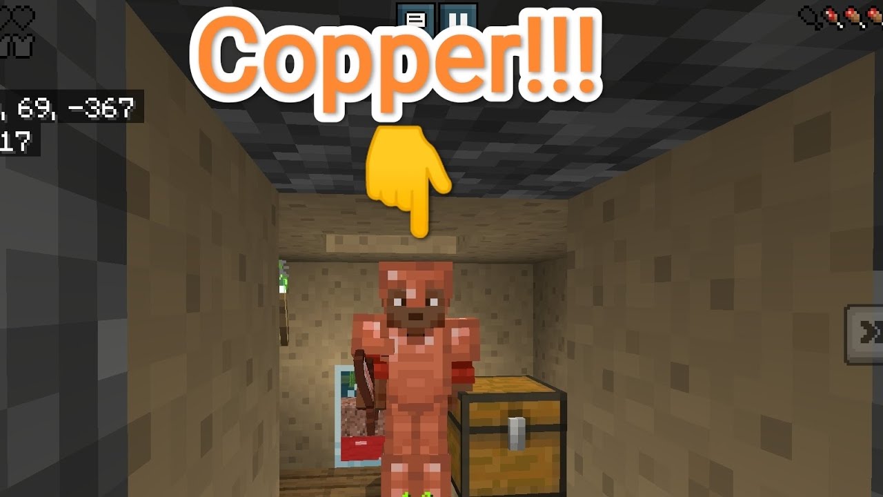 Minecraft survival but finding copper and Iron!!! 🤑