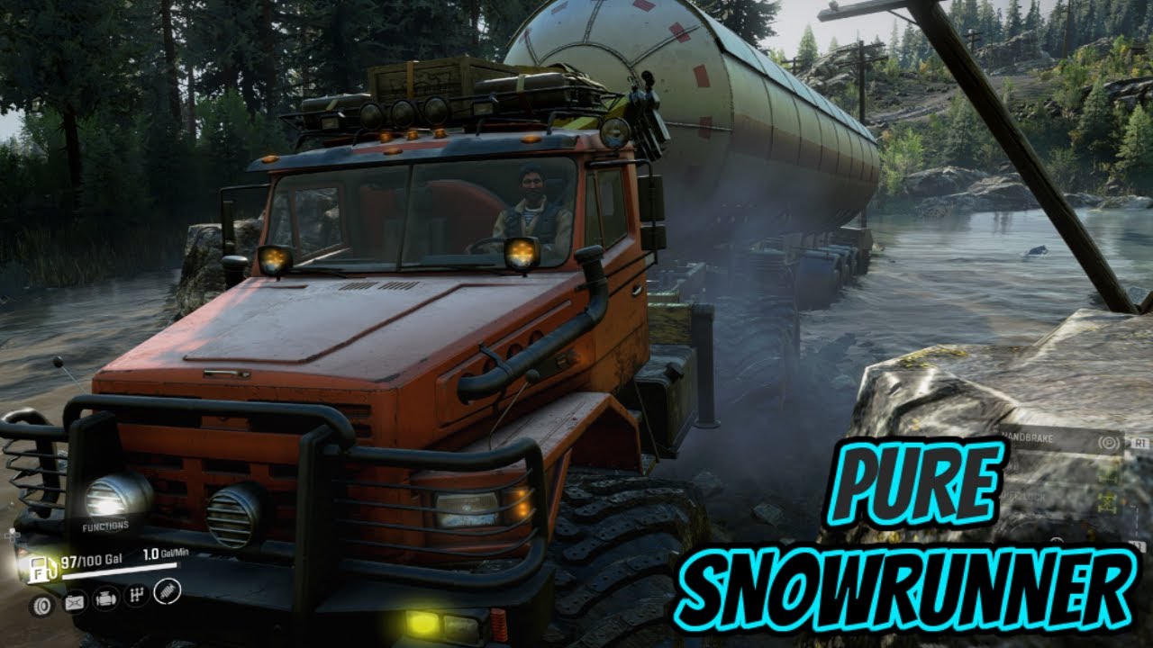 Setting up Generator Locations in Black Badger Lake  Map  on Snowrunner (Part 1)