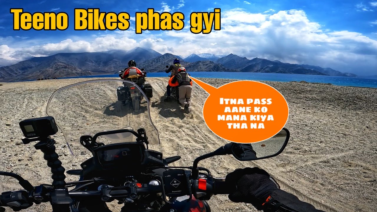 Ladakh Ride 2022 | Pangong Tso Lake me Highness Bura Phas gyi | EP-09 Reached Hanle | Honda CB 500X