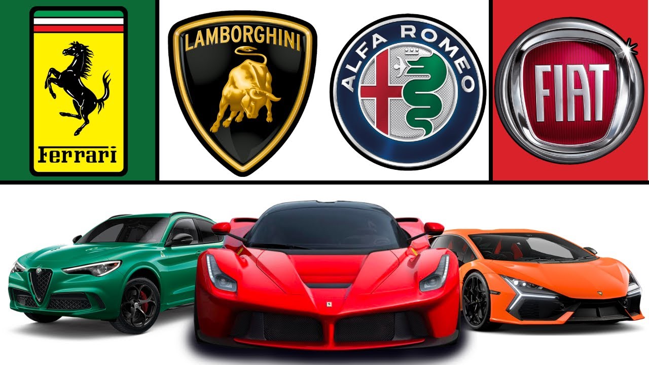 Famous Models Of ITALIAN CARS 🇮🇹(FERRARI, LAMBORGHINI, ALFA ROMEO And FIAT.)