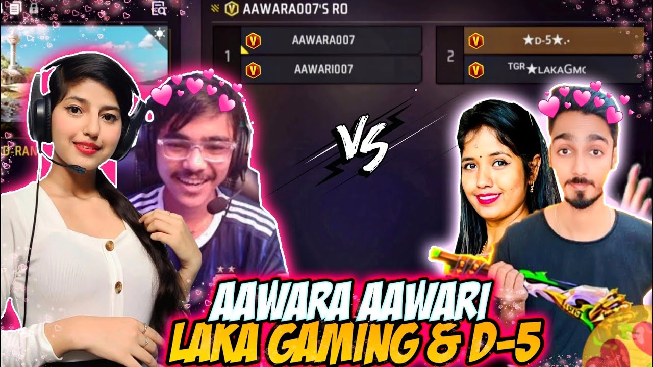 Laka Gaming и D-5 FF против Аавары Авари🥵 || Подруга-бойфренд против мужа-жены @blackflagarmy9340...