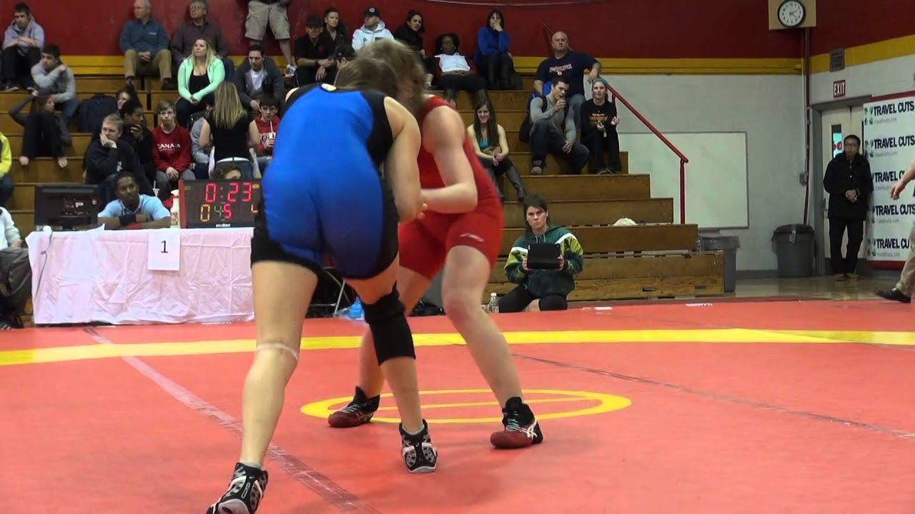 2014 Guelph Open FW 55kg Erica D'Angelo (McMaster) vs Cassandra  Schmidt (Regina)