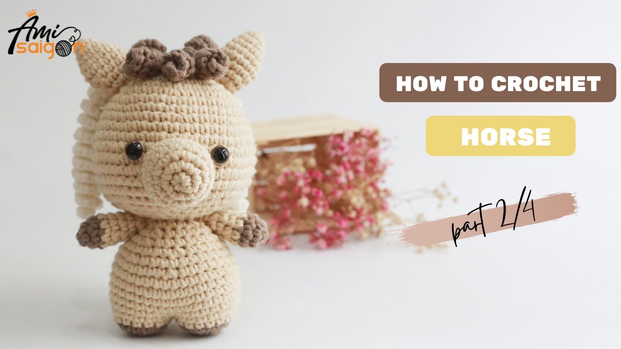 #068 | Amigurumi Horse & Unicorn Crochet Pattern (2/4) | Valentine's Day gifts Crochet | @Ami Saigon