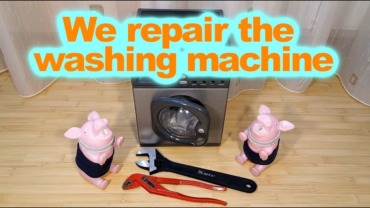 Ремонтируем стиральную машину (игрушечная стиральная машина Hotpoint модифицированная)