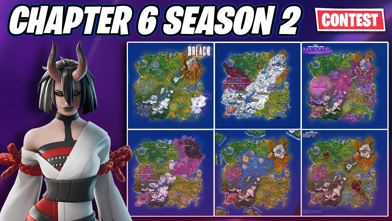 Fortnite Chapter 6 Season 2 Map Concept Compilation | Contest Results