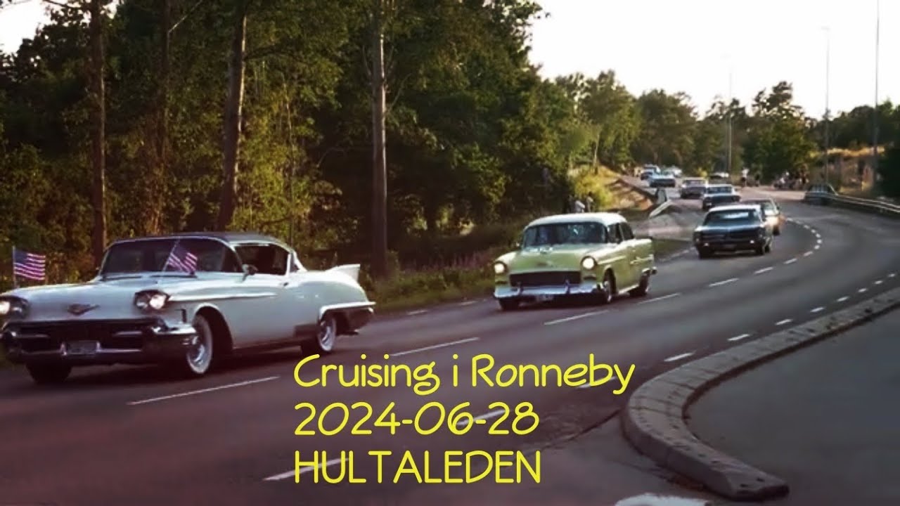 CRUISING I RONNEBY - 2024-06-28 - Hultaleden (Sony Xperia 1 mk2) #ronneby #oldcars #blekinge