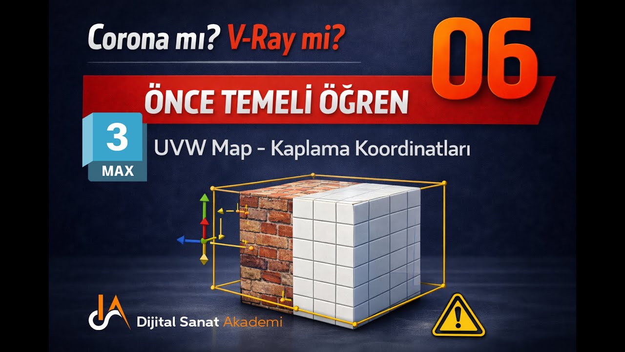 3ds Max l Uvw Map Modifieri Kullanımı l 06