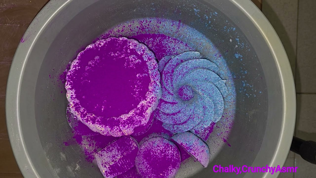 Soft Reformed Gymchalk with color pigments💙💙💜💜 