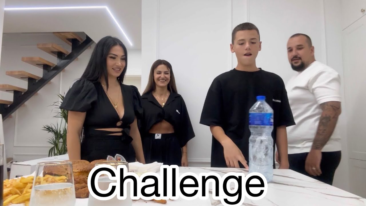 Loja me shishe dhe me ushqim 😅//Challenge//Kush fiton?//Dezi Lami