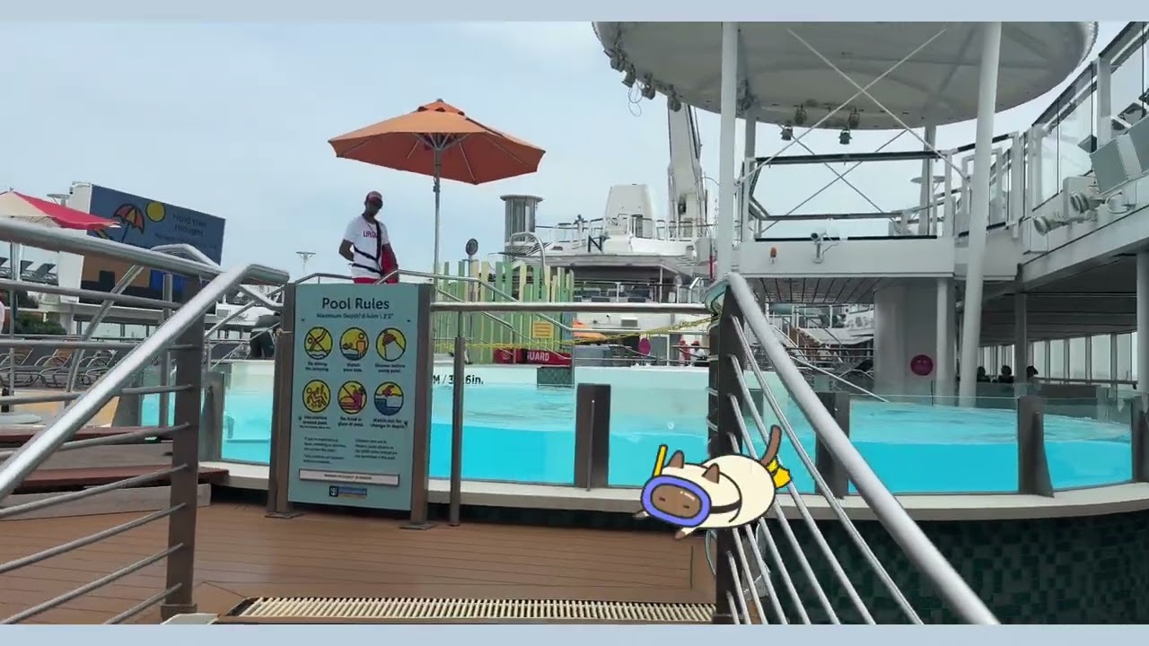 Anthem of the Seas || Swimming Pools || Coastal Kitchen || Pizza Corner