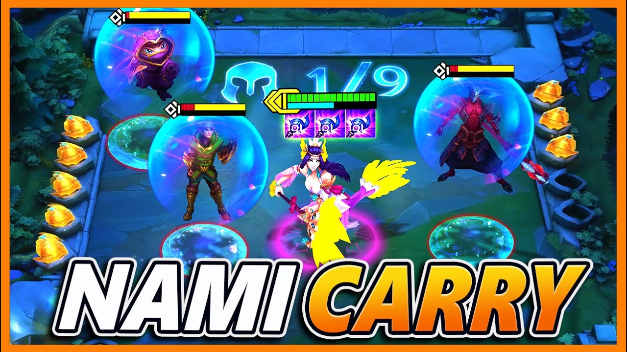 The NEW Teamcomp EVERYONE Is Running!! (Hyper Carry Nami) - BunnyFuFuu | Teamfight Tactics | SET 4