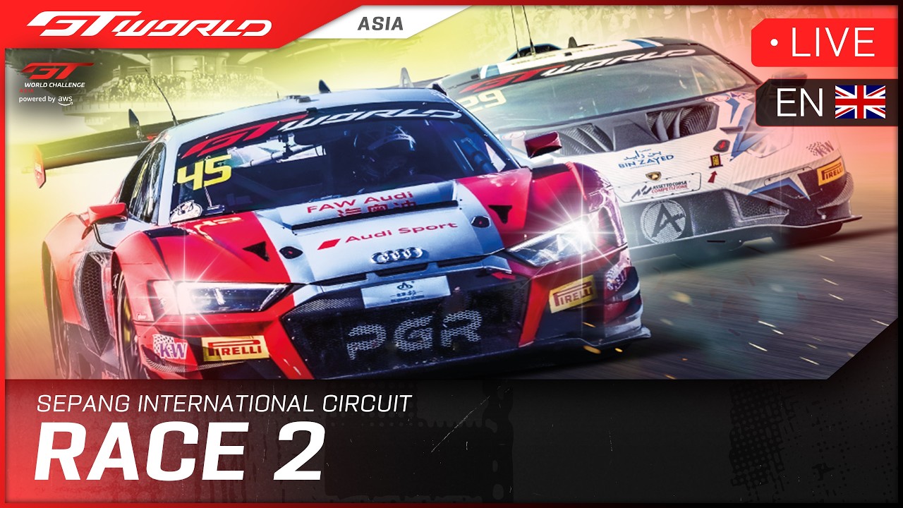 LIVE | Race 2 | Sepang | GT World Challenge Asia powered by AWS 2026