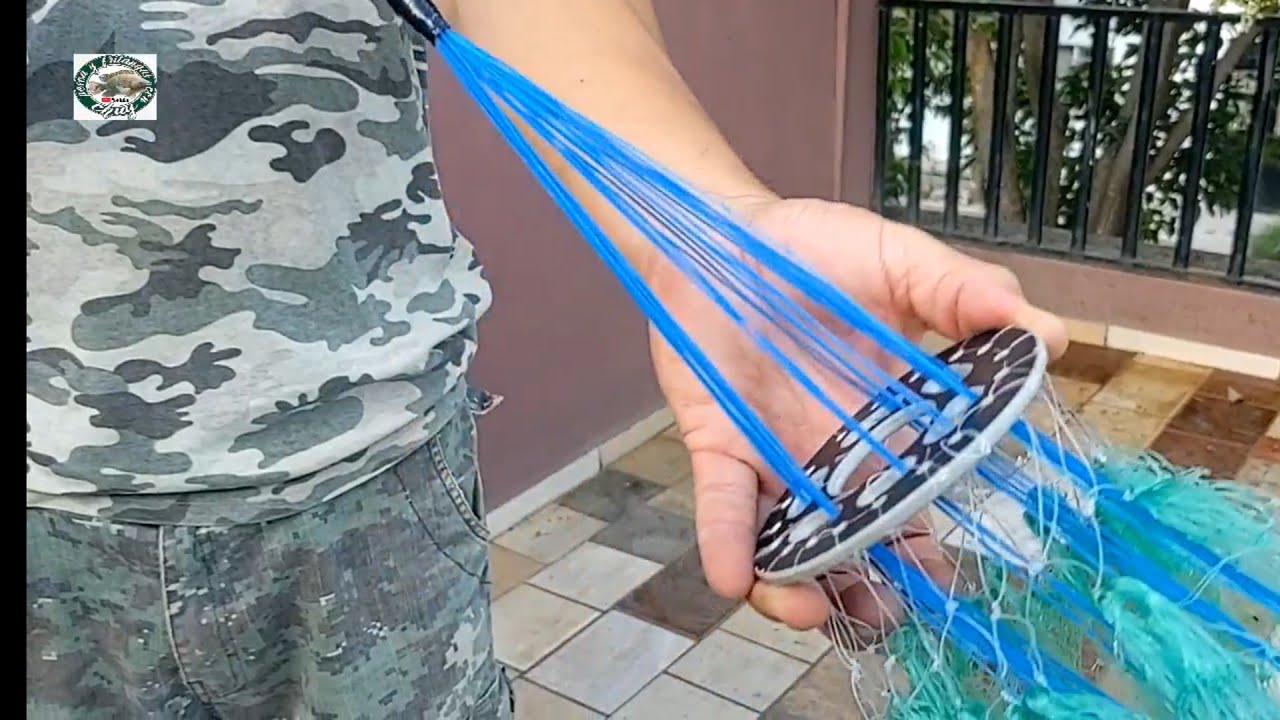 como hacer una tarraya de tiros o tipo camaronera tutorial completo