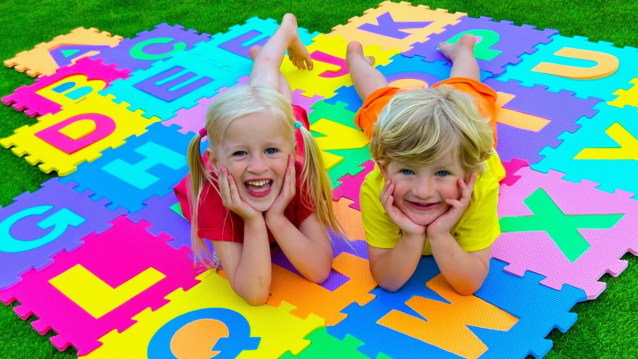 ABC Song | English Alphabet with Katya and Dima | Children Songs