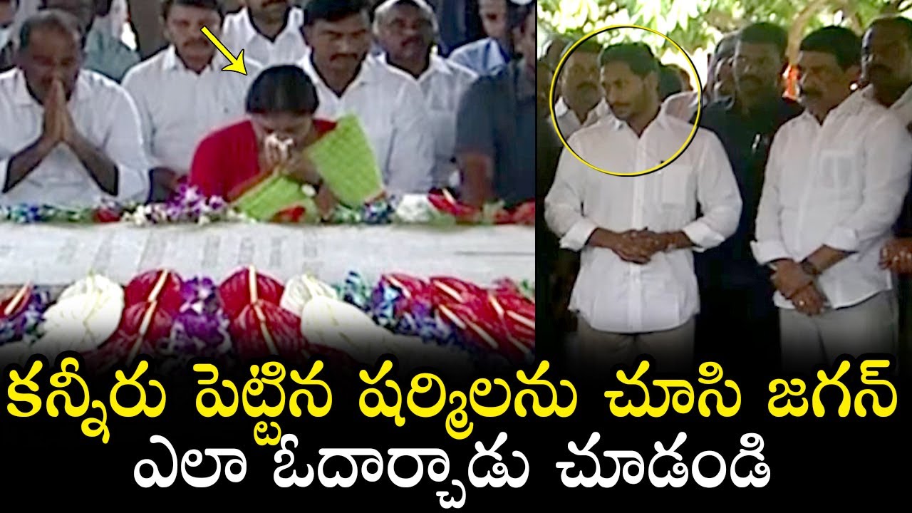 See How CM YS Jagan CONSOLES YS Sharmila At YSR Ghat | YS Vijayamma | Political Qube