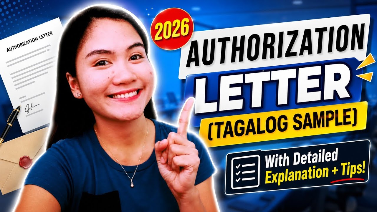 AUTHORIZATION LETTER TAGALOG SAMPLE 2026 | PAANO GUMAWA NG AUTHORIZATION LETTER 2026? | NAYUMI CEE ♡