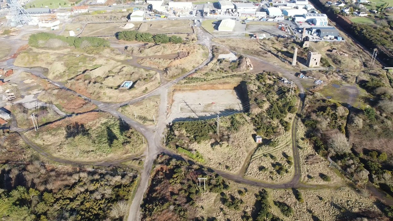 dolcoath mine from above archive footage